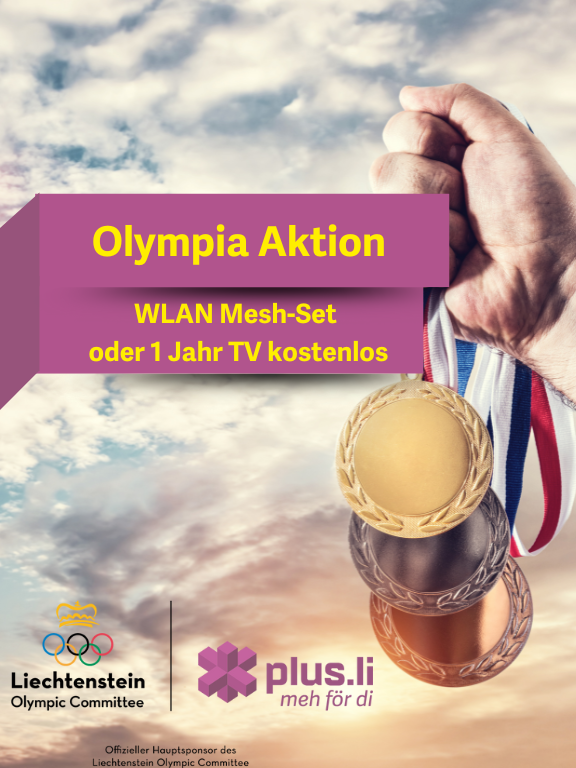 Plus Olympic - Olympische Spiele in Paris: WLAN Mesh-Set oder 1 Jahr TV kostenlos