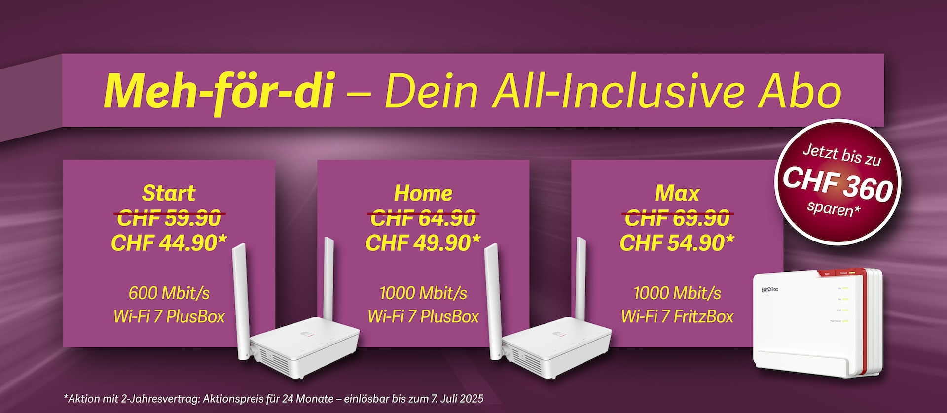 Hüpf zu Plus: Internet schon ab CHF 34.90