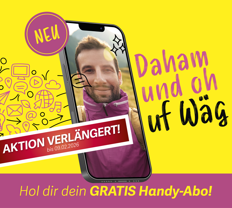 Hol dir dein gratis Handy-Abo zusammen mit einem Glasfaser-Abo